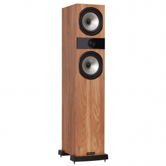 F303-Grille-Off-3Q-Oak-large-floorstander.jpg Fyne Audio F303 - chêne